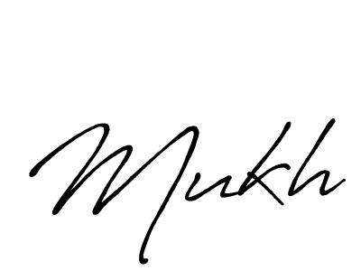 Create a beautiful signature design for name Mukh. With this signature (Antro_Vectra_Bolder) fonts, you can make a handwritten signature for free. Mukh signature style 7 images and pictures png