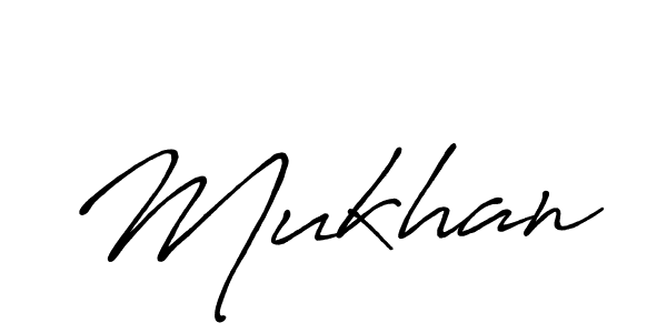 Mukhan stylish signature style. Best Handwritten Sign (Antro_Vectra_Bolder) for my name. Handwritten Signature Collection Ideas for my name Mukhan. Mukhan signature style 7 images and pictures png