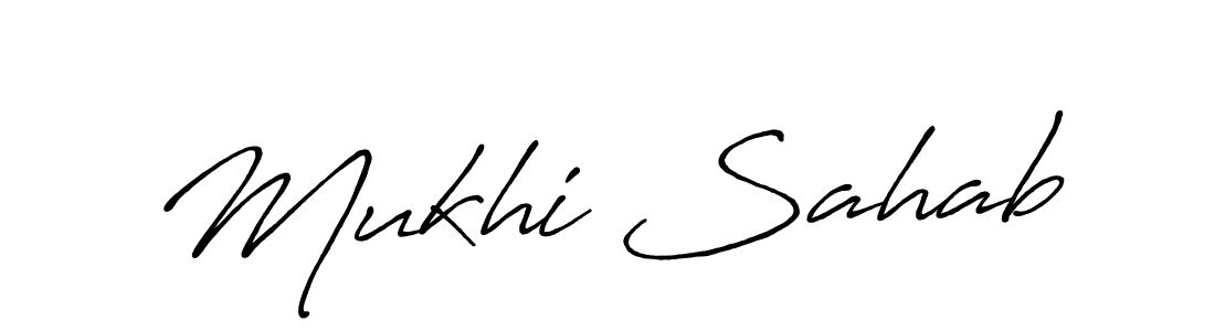 You can use this online signature creator to create a handwritten signature for the name Mukhi Sahab. This is the best online autograph maker. Mukhi Sahab signature style 7 images and pictures png