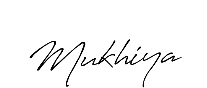 Use a signature maker to create a handwritten signature online. With this signature software, you can design (Antro_Vectra_Bolder) your own signature for name Mukhiya. Mukhiya signature style 7 images and pictures png