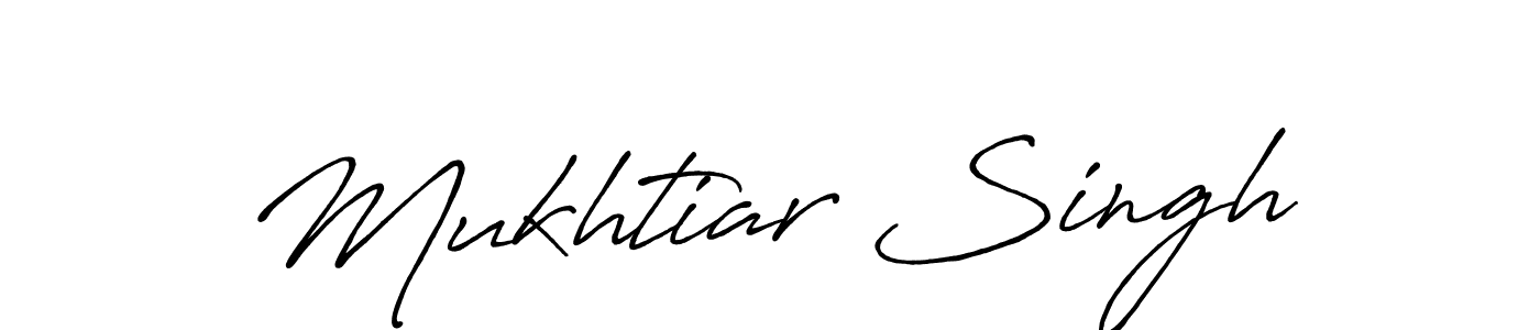 Mukhtiar Singh stylish signature style. Best Handwritten Sign (Antro_Vectra_Bolder) for my name. Handwritten Signature Collection Ideas for my name Mukhtiar Singh. Mukhtiar Singh signature style 7 images and pictures png