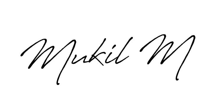 Once you've used our free online signature maker to create your best signature Antro_Vectra_Bolder style, it's time to enjoy all of the benefits that Mukil M name signing documents. Mukil M signature style 7 images and pictures png