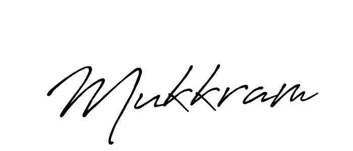 Mukkram stylish signature style. Best Handwritten Sign (Antro_Vectra_Bolder) for my name. Handwritten Signature Collection Ideas for my name Mukkram. Mukkram signature style 7 images and pictures png