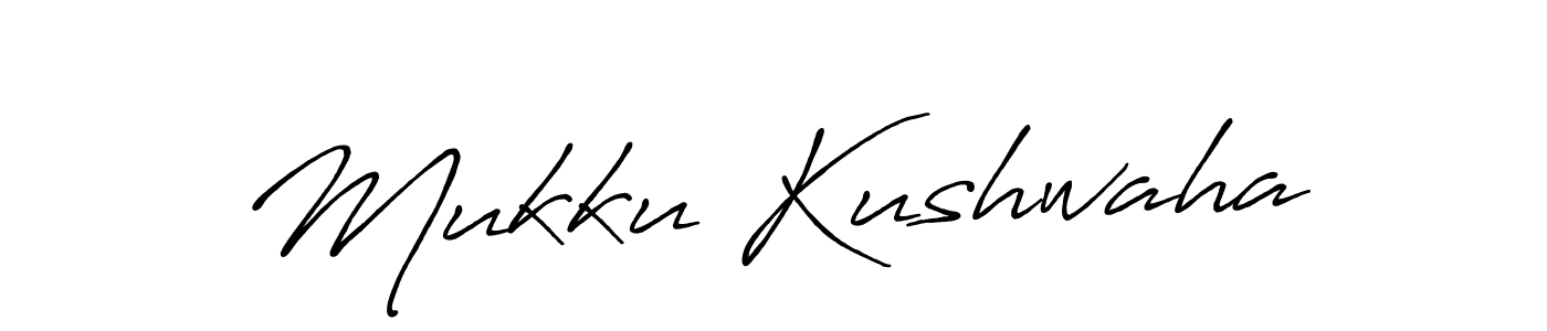 Also we have Mukku Kushwaha name is the best signature style. Create professional handwritten signature collection using Antro_Vectra_Bolder autograph style. Mukku Kushwaha signature style 7 images and pictures png