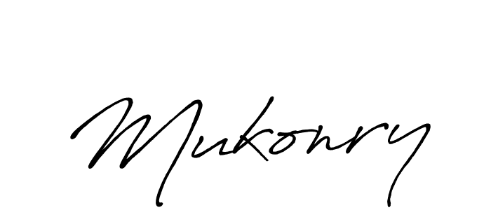 How to make Mukonry signature? Antro_Vectra_Bolder is a professional autograph style. Create handwritten signature for Mukonry name. Mukonry signature style 7 images and pictures png