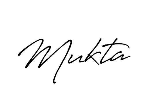 Create a beautiful signature design for name Mukta. With this signature (Antro_Vectra_Bolder) fonts, you can make a handwritten signature for free. Mukta signature style 7 images and pictures png