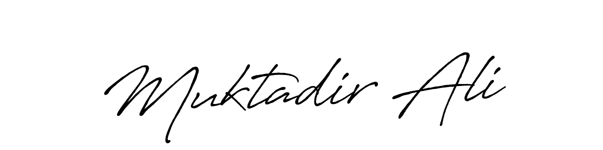 Use a signature maker to create a handwritten signature online. With this signature software, you can design (Antro_Vectra_Bolder) your own signature for name Muktadir Ali. Muktadir Ali signature style 7 images and pictures png