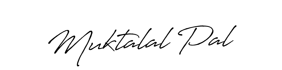 Muktalal Pal stylish signature style. Best Handwritten Sign (Antro_Vectra_Bolder) for my name. Handwritten Signature Collection Ideas for my name Muktalal Pal. Muktalal Pal signature style 7 images and pictures png