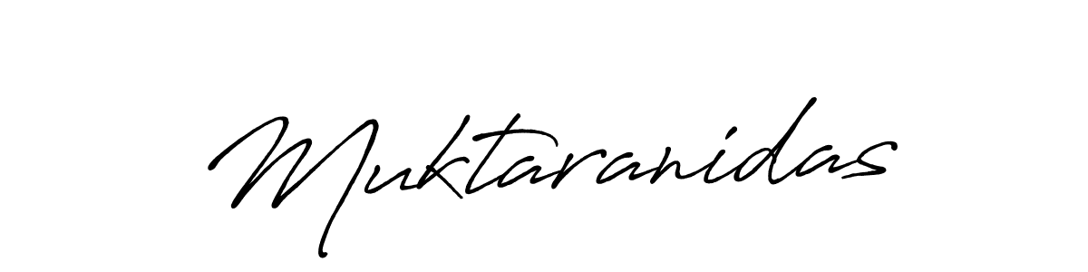 Design your own signature with our free online signature maker. With this signature software, you can create a handwritten (Antro_Vectra_Bolder) signature for name Muktaranidas. Muktaranidas signature style 7 images and pictures png