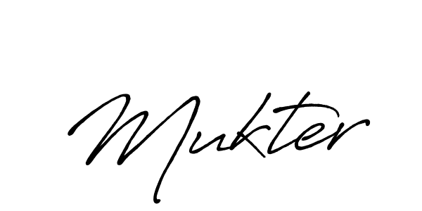 How to make Mukter signature? Antro_Vectra_Bolder is a professional autograph style. Create handwritten signature for Mukter name. Mukter signature style 7 images and pictures png