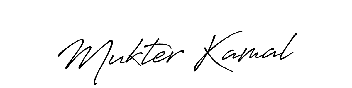 Mukter Kamal stylish signature style. Best Handwritten Sign (Antro_Vectra_Bolder) for my name. Handwritten Signature Collection Ideas for my name Mukter Kamal. Mukter Kamal signature style 7 images and pictures png