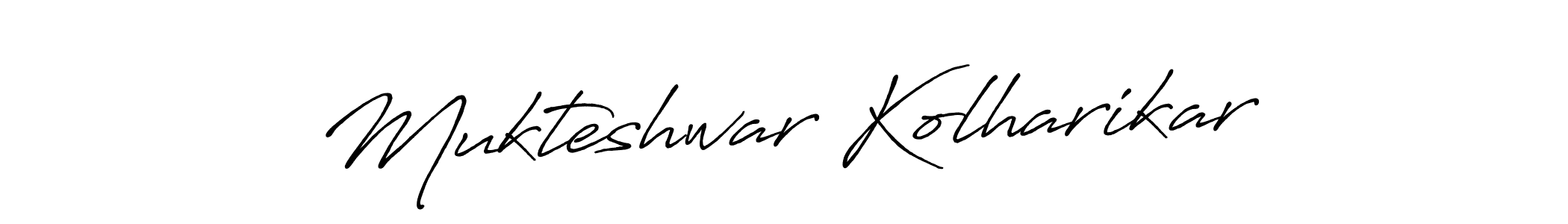 It looks lik you need a new signature style for name Mukteshwar Kolharikar. Design unique handwritten (Antro_Vectra_Bolder) signature with our free signature maker in just a few clicks. Mukteshwar Kolharikar signature style 7 images and pictures png