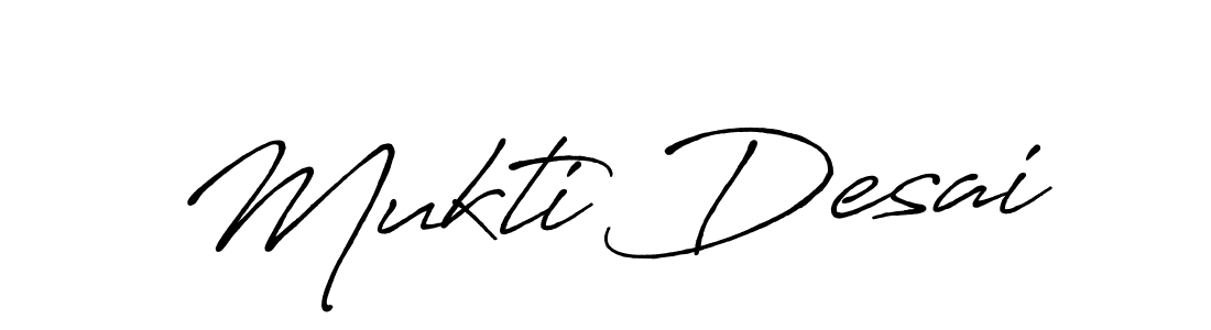 It looks lik you need a new signature style for name Mukti Desai. Design unique handwritten (Antro_Vectra_Bolder) signature with our free signature maker in just a few clicks. Mukti Desai signature style 7 images and pictures png