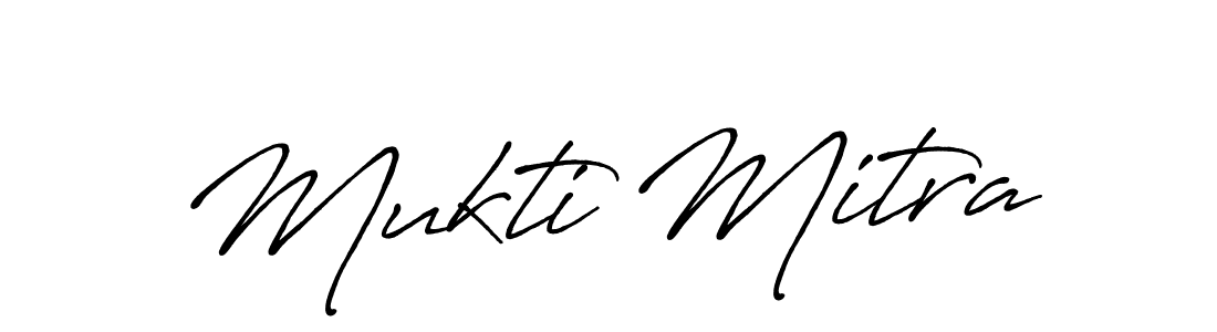 How to make Mukti Mitra name signature. Use Antro_Vectra_Bolder style for creating short signs online. This is the latest handwritten sign. Mukti Mitra signature style 7 images and pictures png