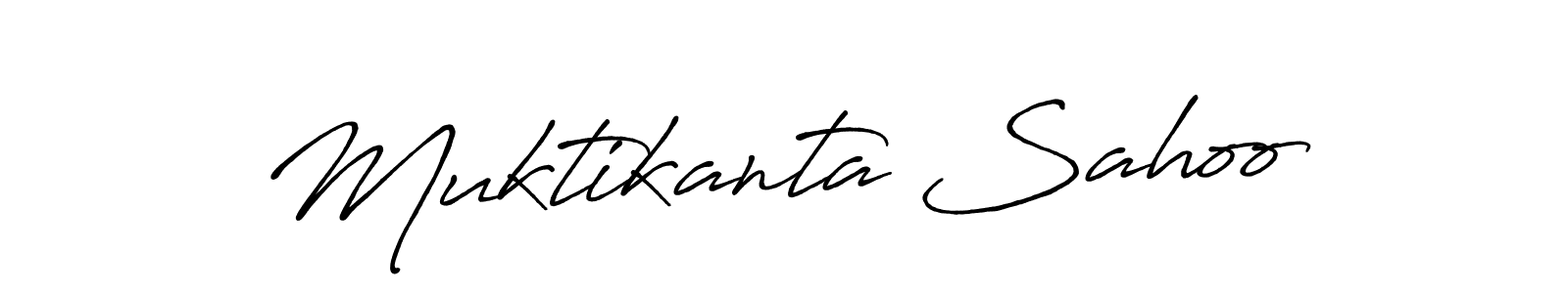 Make a beautiful signature design for name Muktikanta Sahoo. With this signature (Antro_Vectra_Bolder) style, you can create a handwritten signature for free. Muktikanta Sahoo signature style 7 images and pictures png