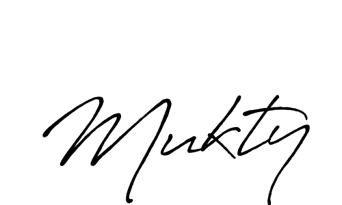 Design your own signature with our free online signature maker. With this signature software, you can create a handwritten (Antro_Vectra_Bolder) signature for name Mukty. Mukty signature style 7 images and pictures png