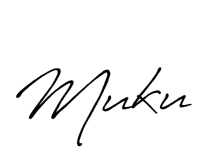 if you are searching for the best signature style for your name Muku. so please give up your signature search. here we have designed multiple signature styles  using Antro_Vectra_Bolder. Muku signature style 7 images and pictures png