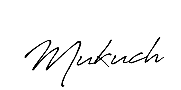 How to make Mukuch name signature. Use Antro_Vectra_Bolder style for creating short signs online. This is the latest handwritten sign. Mukuch signature style 7 images and pictures png