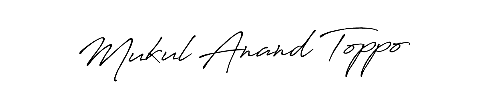 Make a beautiful signature design for name Mukul Anand Toppo. Use this online signature maker to create a handwritten signature for free. Mukul Anand Toppo signature style 7 images and pictures png