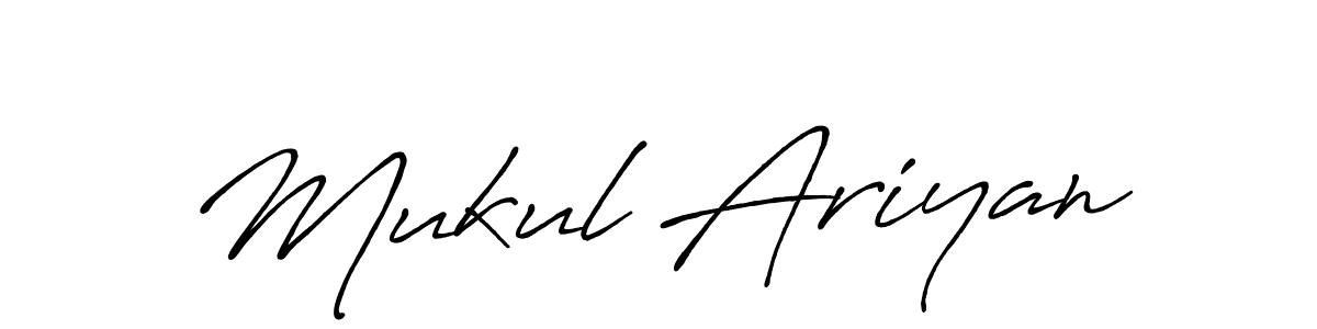 How to make Mukul Ariyan signature? Antro_Vectra_Bolder is a professional autograph style. Create handwritten signature for Mukul Ariyan name. Mukul Ariyan signature style 7 images and pictures png