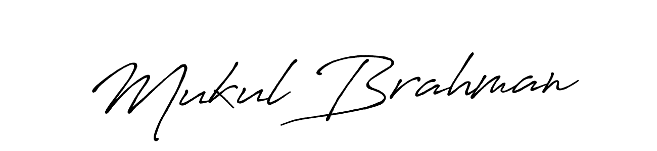 Mukul Brahman stylish signature style. Best Handwritten Sign (Antro_Vectra_Bolder) for my name. Handwritten Signature Collection Ideas for my name Mukul Brahman. Mukul Brahman signature style 7 images and pictures png