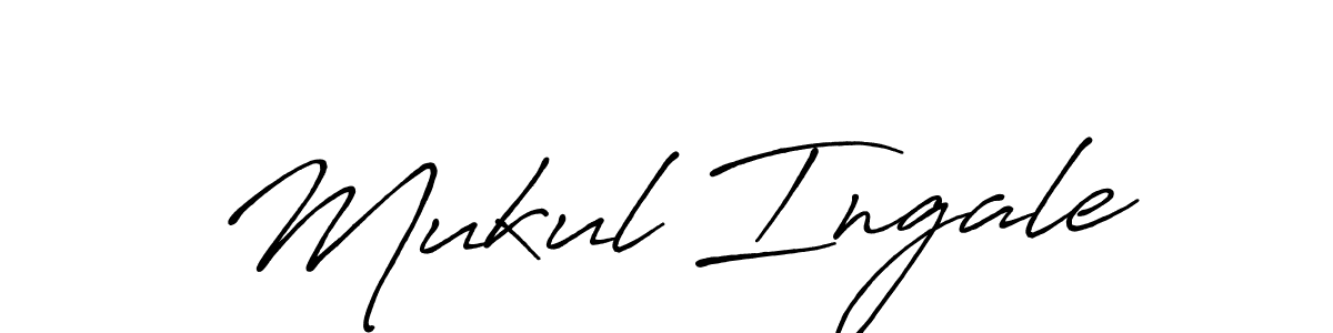 Also we have Mukul Ingale name is the best signature style. Create professional handwritten signature collection using Antro_Vectra_Bolder autograph style. Mukul Ingale signature style 7 images and pictures png