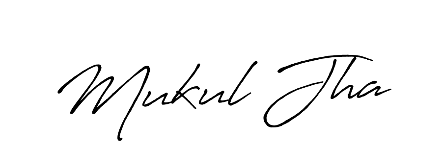 Use a signature maker to create a handwritten signature online. With this signature software, you can design (Antro_Vectra_Bolder) your own signature for name Mukul Jha. Mukul Jha signature style 7 images and pictures png