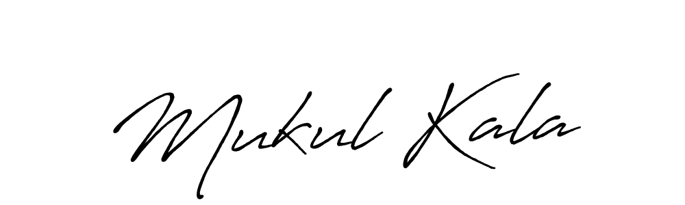 Create a beautiful signature design for name Mukul Kala. With this signature (Antro_Vectra_Bolder) fonts, you can make a handwritten signature for free. Mukul Kala signature style 7 images and pictures png