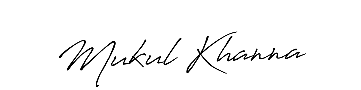 Also we have Mukul Khanna name is the best signature style. Create professional handwritten signature collection using Antro_Vectra_Bolder autograph style. Mukul Khanna signature style 7 images and pictures png