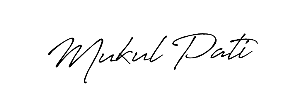 Make a short Mukul Pati signature style. Manage your documents anywhere anytime using Antro_Vectra_Bolder. Create and add eSignatures, submit forms, share and send files easily. Mukul Pati signature style 7 images and pictures png