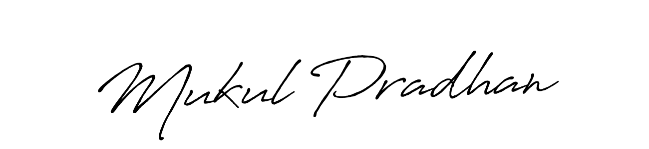 Design your own signature with our free online signature maker. With this signature software, you can create a handwritten (Antro_Vectra_Bolder) signature for name Mukul Pradhan. Mukul Pradhan signature style 7 images and pictures png