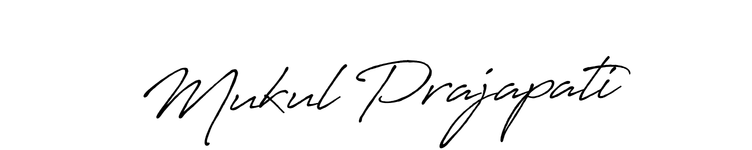 Design your own signature with our free online signature maker. With this signature software, you can create a handwritten (Antro_Vectra_Bolder) signature for name Mukul Prajapati. Mukul Prajapati signature style 7 images and pictures png