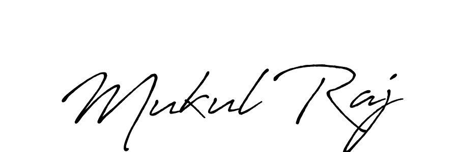 Use a signature maker to create a handwritten signature online. With this signature software, you can design (Antro_Vectra_Bolder) your own signature for name Mukul Raj. Mukul Raj signature style 7 images and pictures png