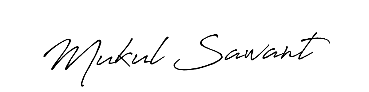 Mukul Sawant stylish signature style. Best Handwritten Sign (Antro_Vectra_Bolder) for my name. Handwritten Signature Collection Ideas for my name Mukul Sawant. Mukul Sawant signature style 7 images and pictures png