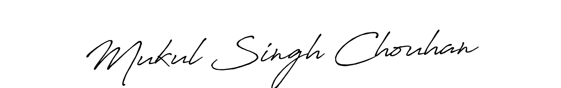 Create a beautiful signature design for name Mukul Singh Chouhan. With this signature (Antro_Vectra_Bolder) fonts, you can make a handwritten signature for free. Mukul Singh Chouhan signature style 7 images and pictures png