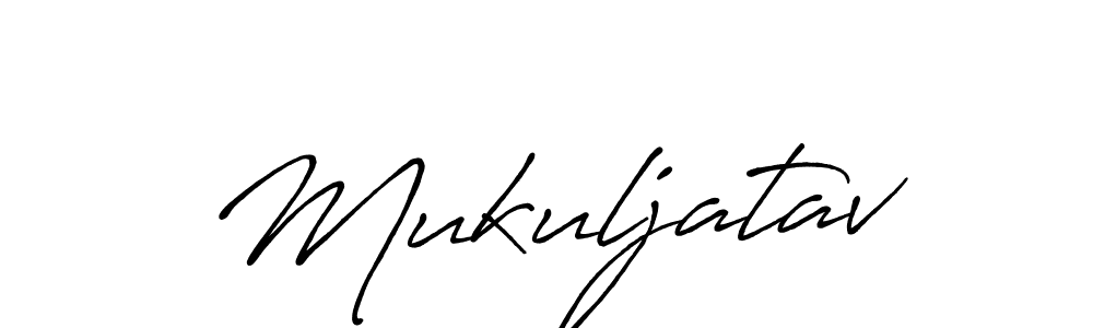 Use a signature maker to create a handwritten signature online. With this signature software, you can design (Antro_Vectra_Bolder) your own signature for name Mukuljatav. Mukuljatav signature style 7 images and pictures png