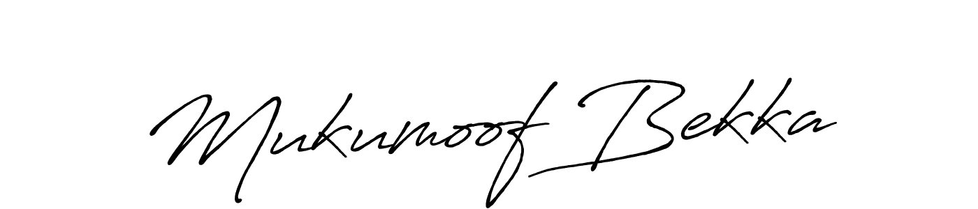 Design your own signature with our free online signature maker. With this signature software, you can create a handwritten (Antro_Vectra_Bolder) signature for name Mukumoof Bekka. Mukumoof Bekka signature style 7 images and pictures png