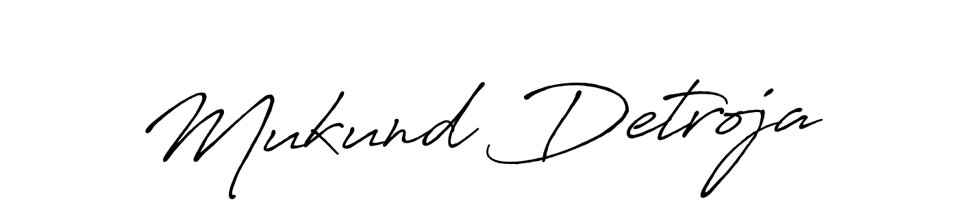 Make a beautiful signature design for name Mukund Detroja. Use this online signature maker to create a handwritten signature for free. Mukund Detroja signature style 7 images and pictures png