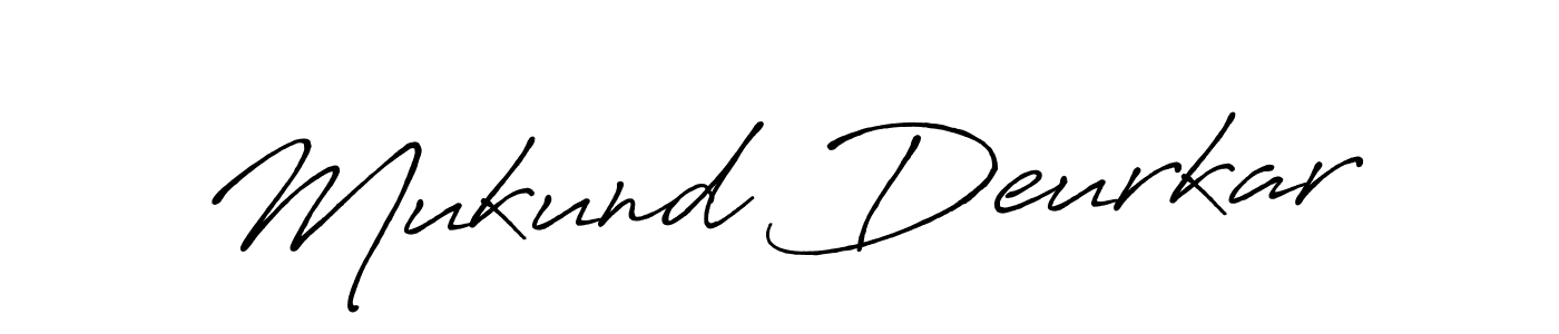 Antro_Vectra_Bolder is a professional signature style that is perfect for those who want to add a touch of class to their signature. It is also a great choice for those who want to make their signature more unique. Get Mukund Deurkar name to fancy signature for free. Mukund Deurkar signature style 7 images and pictures png