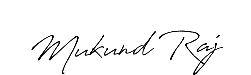 Use a signature maker to create a handwritten signature online. With this signature software, you can design (Antro_Vectra_Bolder) your own signature for name Mukund Raj. Mukund Raj signature style 7 images and pictures png