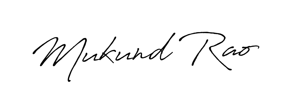 Also we have Mukund Rao name is the best signature style. Create professional handwritten signature collection using Antro_Vectra_Bolder autograph style. Mukund Rao signature style 7 images and pictures png