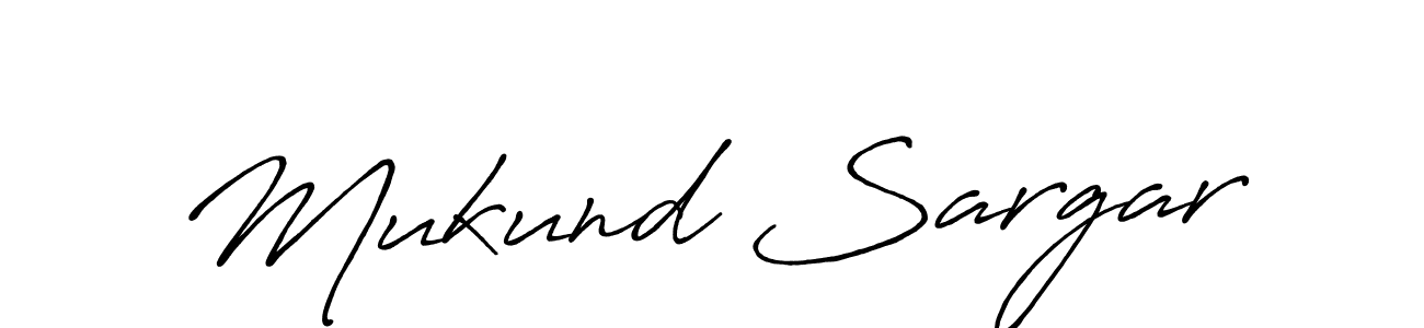 The best way (Antro_Vectra_Bolder) to make a short signature is to pick only two or three words in your name. The name Mukund Sargar include a total of six letters. For converting this name. Mukund Sargar signature style 7 images and pictures png