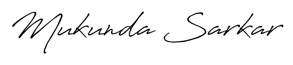 Give your name Mukunda Sarkar an exquisite flair with the Antro_Vectra_Bolder script font. Ideal for contracts, resumes, and formal letterheads. Mukunda Sarkar signature style 7 images and pictures png
