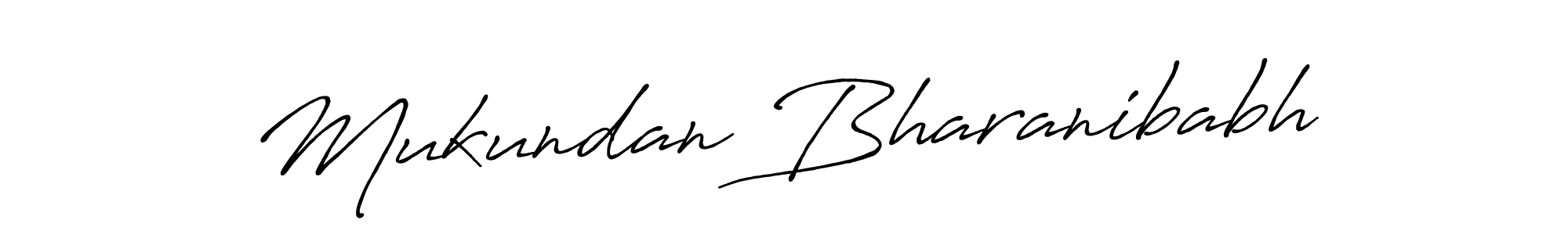 Mukundan Bharanibabh stylish signature style. Best Handwritten Sign (Antro_Vectra_Bolder) for my name. Handwritten Signature Collection Ideas for my name Mukundan Bharanibabh. Mukundan Bharanibabh signature style 7 images and pictures png