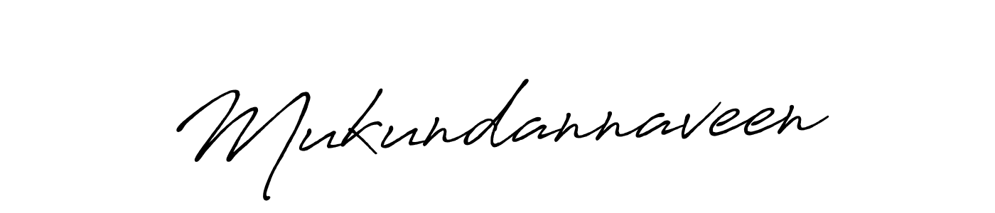 Create a beautiful signature design for name Mukundannaveen. With this signature (Antro_Vectra_Bolder) fonts, you can make a handwritten signature for free. Mukundannaveen signature style 7 images and pictures png