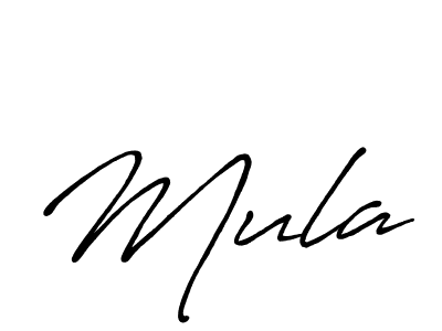 Use a signature maker to create a handwritten signature online. With this signature software, you can design (Antro_Vectra_Bolder) your own signature for name Mula. Mula signature style 7 images and pictures png