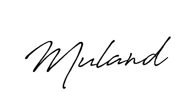 How to make Muland name signature. Use Antro_Vectra_Bolder style for creating short signs online. This is the latest handwritten sign. Muland signature style 7 images and pictures png