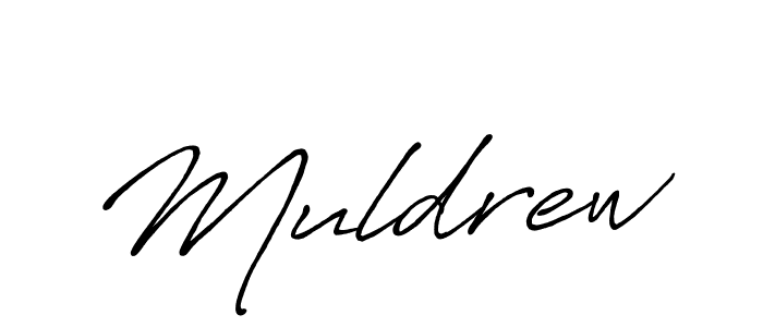 Create a beautiful signature design for name Muldrew. With this signature (Antro_Vectra_Bolder) fonts, you can make a handwritten signature for free. Muldrew signature style 7 images and pictures png