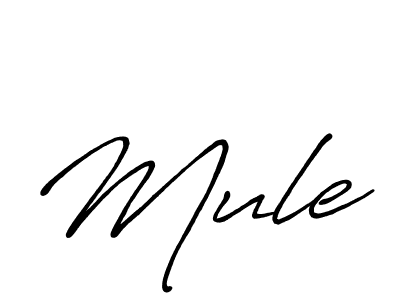 Also we have Mule name is the best signature style. Create professional handwritten signature collection using Antro_Vectra_Bolder autograph style. Mule signature style 7 images and pictures png