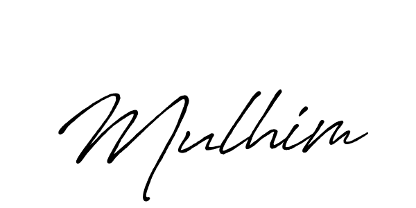 Make a beautiful signature design for name Mulhim. With this signature (Antro_Vectra_Bolder) style, you can create a handwritten signature for free. Mulhim signature style 7 images and pictures png